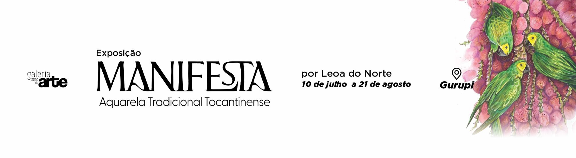 EXPOSIÇÃO MANIFESTA - GALERIA DE ARTES SESC GURUPI